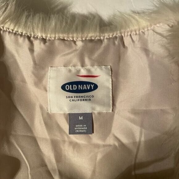 Old Navy Womens Faux-Fur Vest Medium Festival Bohemian 70s Hippie Retro Bohemian - Picture 5 of 9